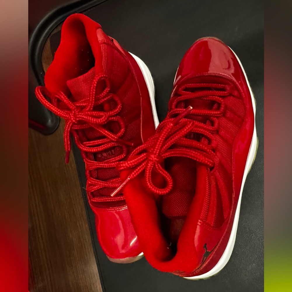 Air Jordan Red Athletic Sneakers - Picture 4 of 6